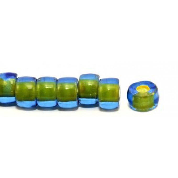 Roller bead 9x6.5mm "grand trou"  couleur 30050/44886