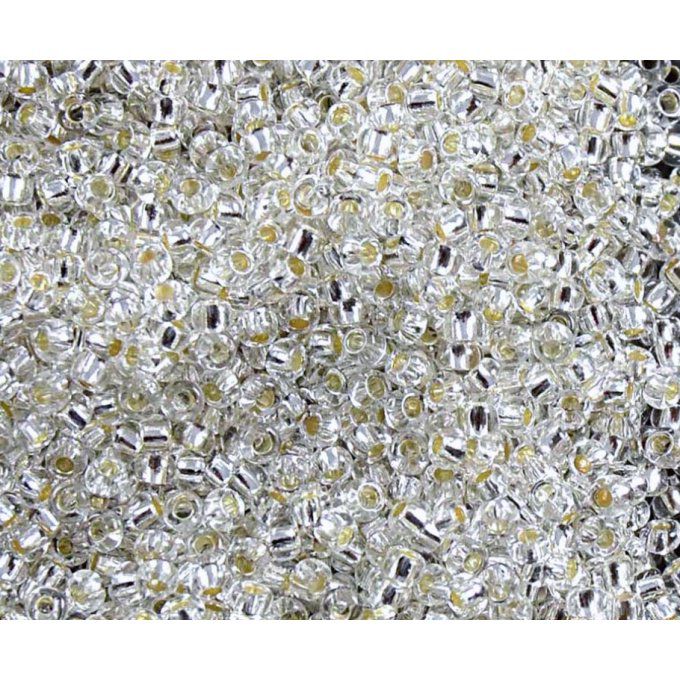 Rocaille Preciosa  11/0  Silver lined crystal (x20g)