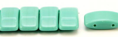 10 perles Carrier bead de Bohème  9x17mm Green turquoise