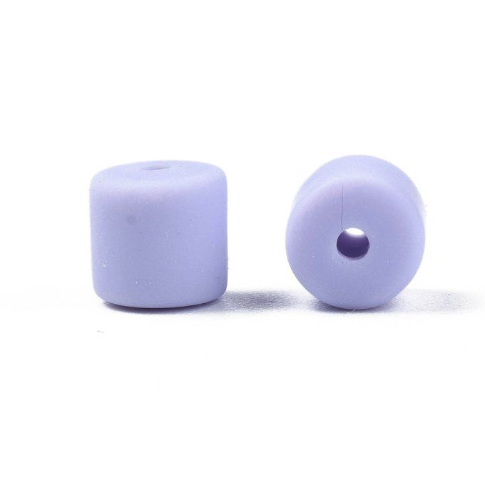 Perles Heishi en pâte polymère 6.5x6mm (x1 chapelet) couleur lilas