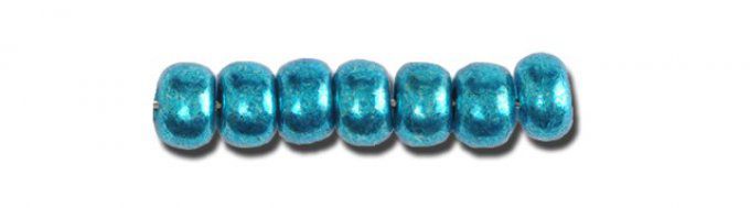 Rocaille Preciosa  11/0  Metallic turquoise  (x20g)