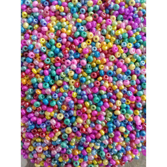 Mélange de perles de rocaille opaque pastel 9/0 Preciosa (x20g)