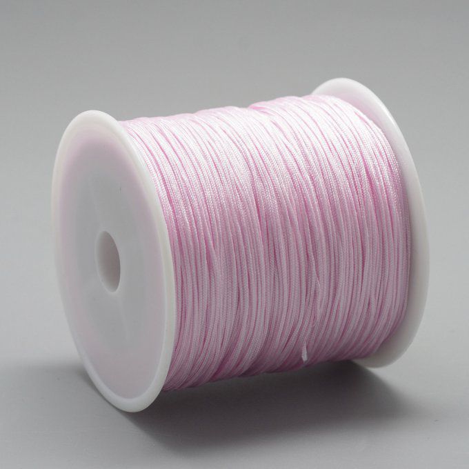 Fil nylon Ø 0.8mm rose perle