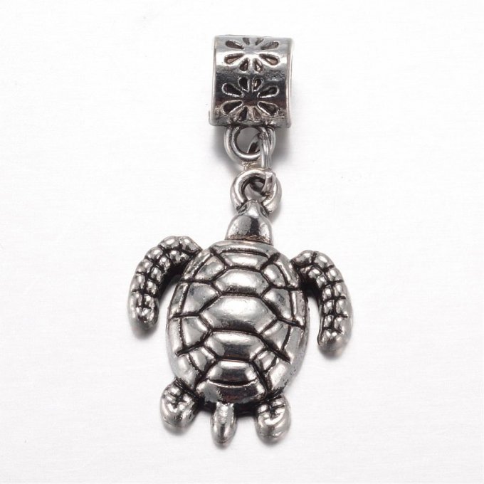 Pendentifs pour bracelet type Pandora  Tortue