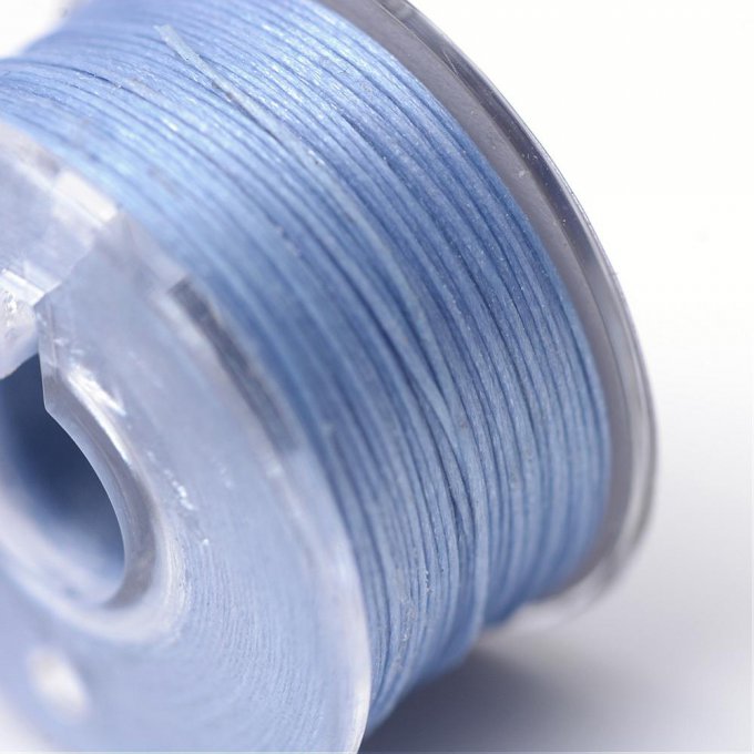 Fil polyester enduit pour rocaille Ø 0.1mm bleuet
