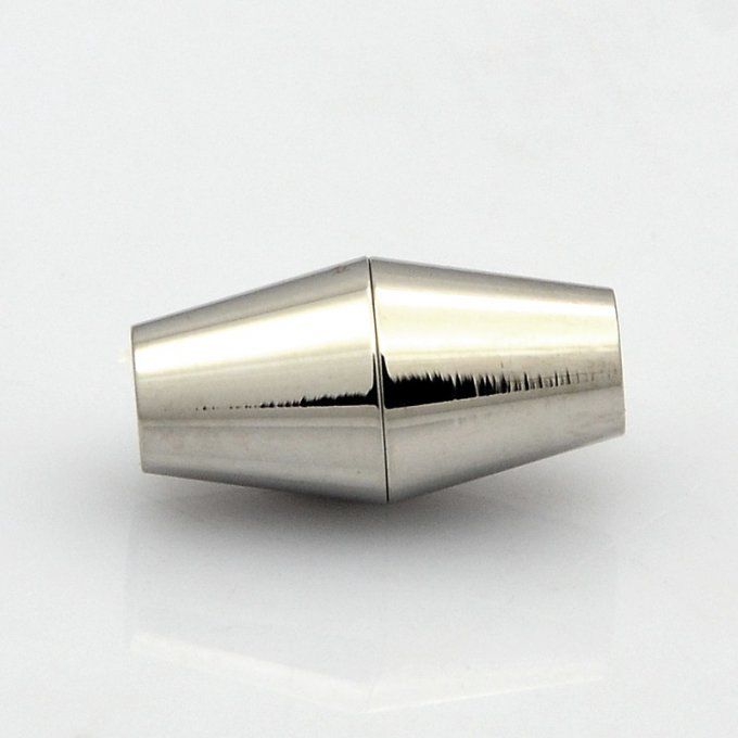 Fermoir magnétique en acier inoxydable en forme de toupie 17x9mm 