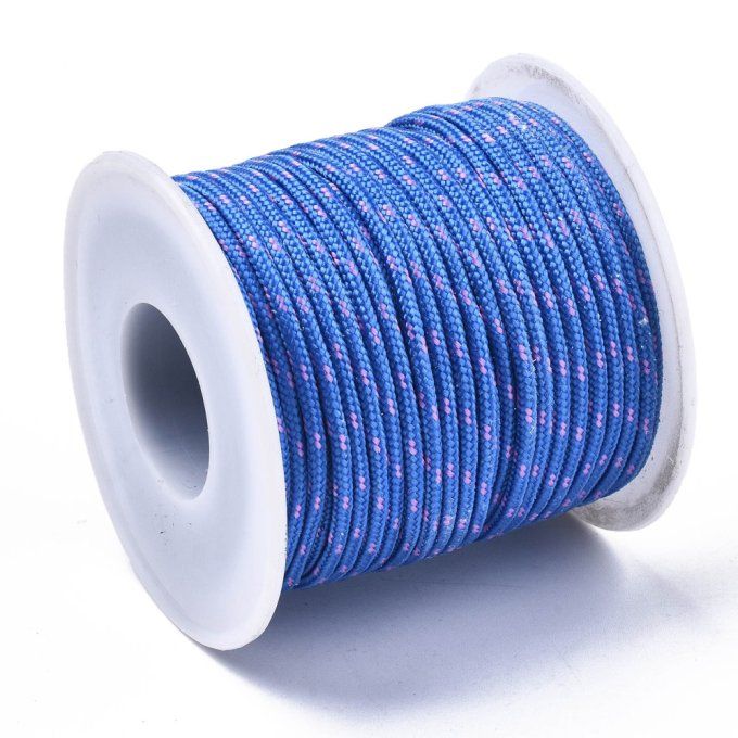 Cordon polyester   Ø 2mm  20m bleu