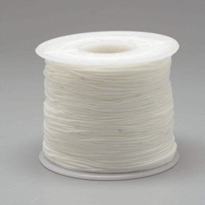 Fil polyester  Ø 0.5/0.6mm blanc