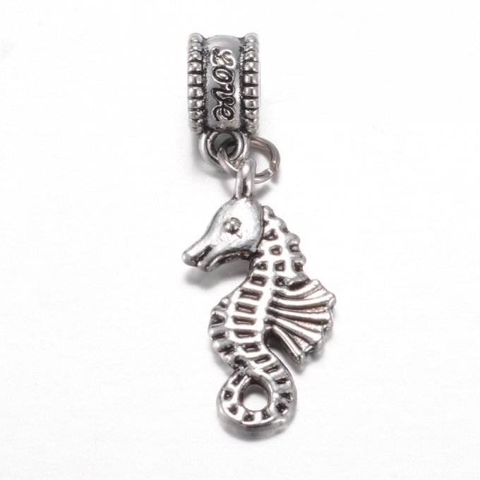 Pendentifs pour bracelet type Pandora Hippocampe