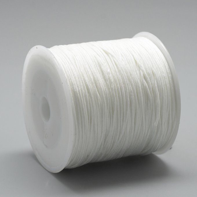 Fil nylon Ø 0.8mm blanc