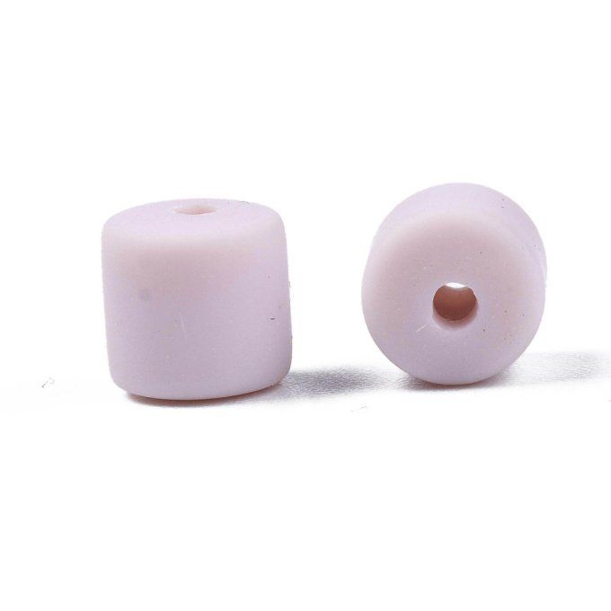 Perles Heishi en pâte polymère 6.5x6mm (x1 chapelet) couleur chardon