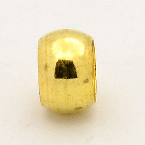 Perles métalliques couleur or  Ø7x4mm (x10)