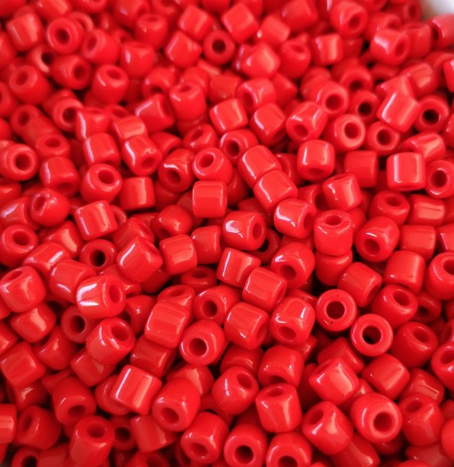 Preciosa  Rola  6.2mm   couleur  opaque red coral  (x20g)