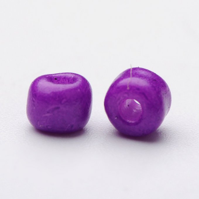 Rocaille 4-5x3-4mm,verni, violet foncé(20g)