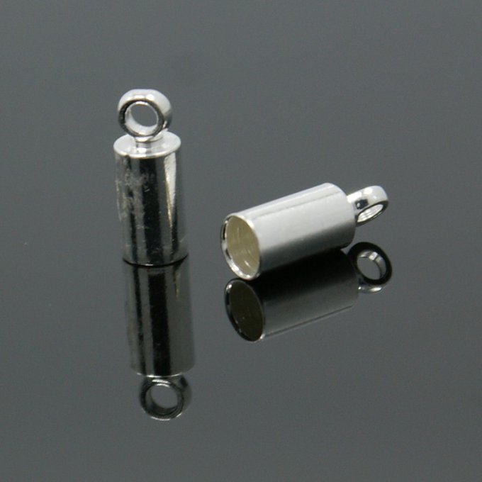 Embouts pour cordon   Ø3.5mm L9mm trou 4.2mm (x10)