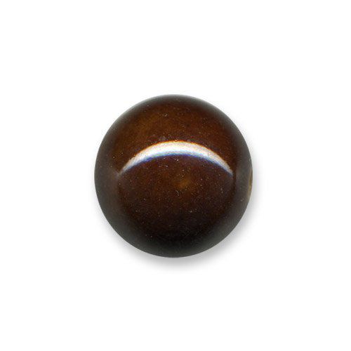 Perle céramique ronde  Ø 20mm  chocolat