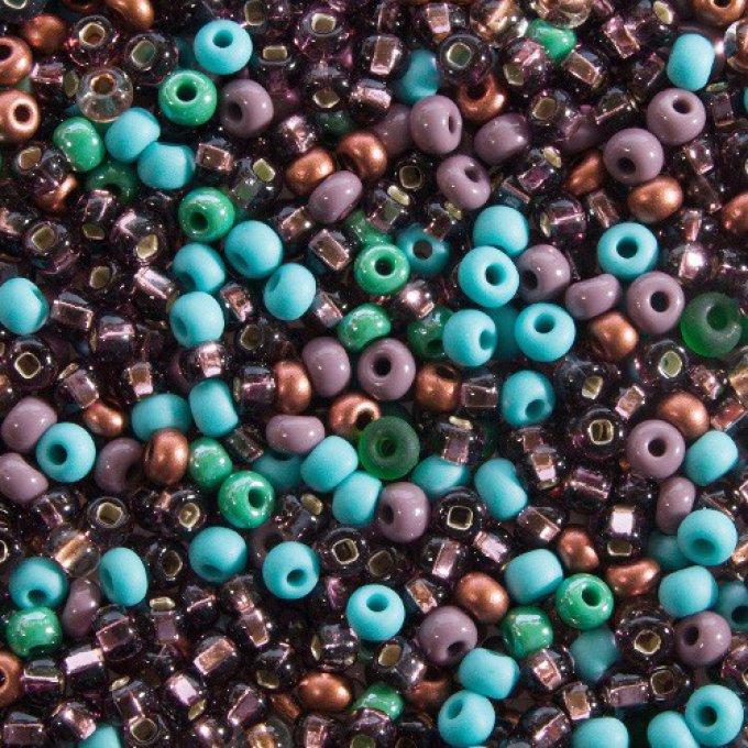 Rocaille Bead Mixes mélange  Coral Reef  (x20g)