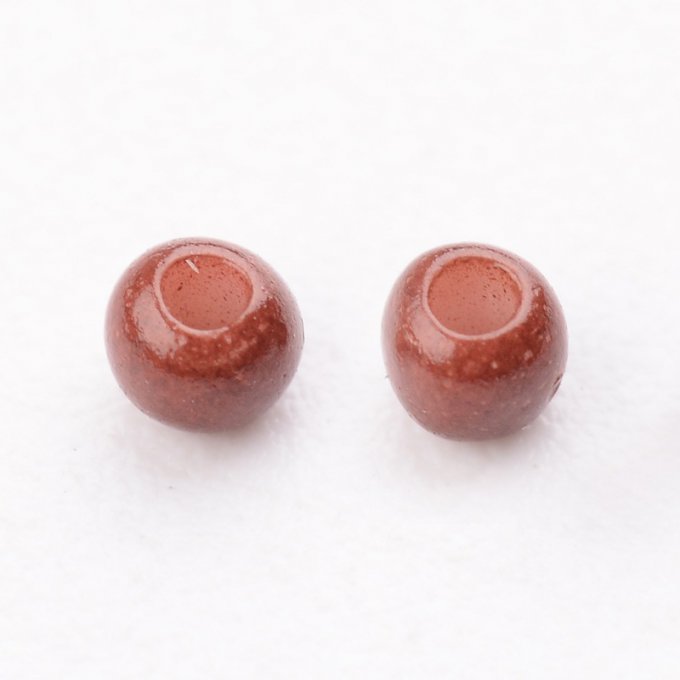 Rocaille aspect verni 11/0,   2x1.5 mm, rouge indien(20g)