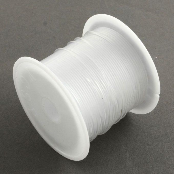 Fil nylon transparent Ø 0.4mm blanc 45m  