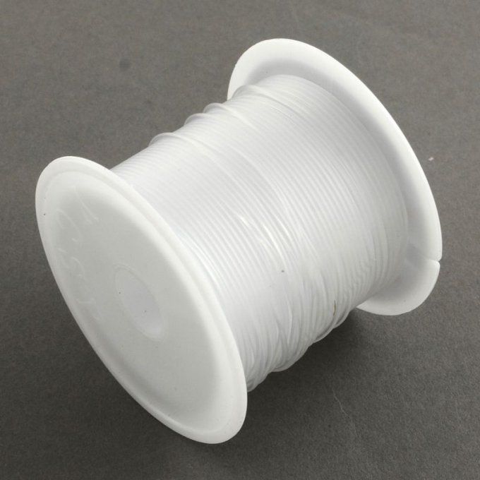 Fil nylon transparent Ø 0.6mm blanc 20 m 