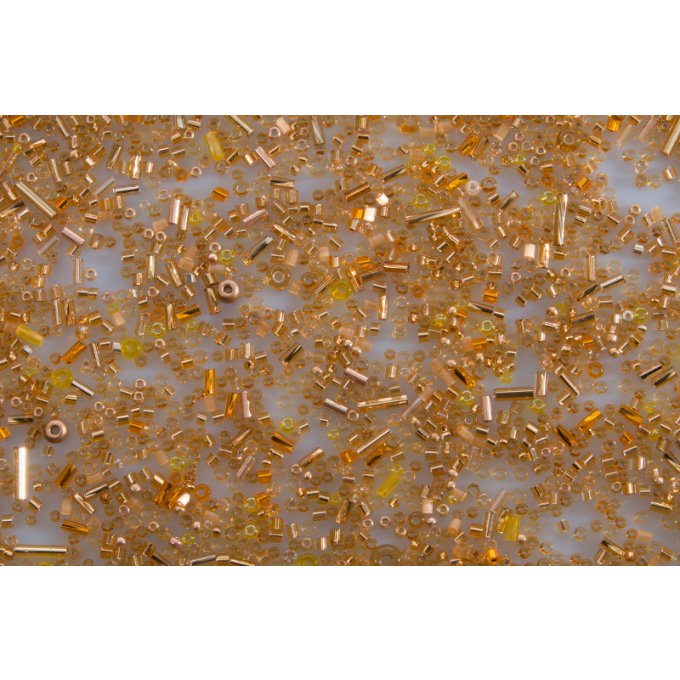 Seed Bead Mixes mélange Gold  (x20g)