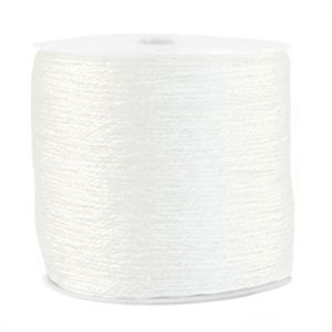Fil polyester  aspect métallique  Ø 0.5mm  couleur blanche