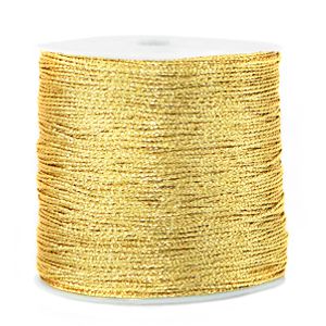 Fil polyester  aspect métallique  Ø 0.5mm  couleur dorée
