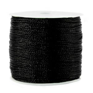 Fil polyester  aspect métallique  Ø 0.5mm  couleur noire
