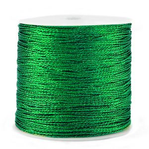 Fil polyester  aspect métallique  Ø 0.5mm  couleur vert Irlandais