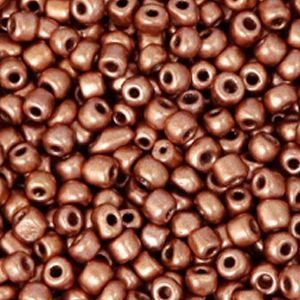 Rocaille 3mm couleur Or cuivre métallique (x20g)