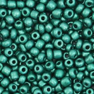 Rocaille 3mm couleur Vert chasseur métallique (x20g)