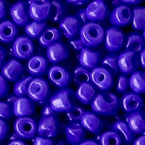 Rocaille 4mm couleur Bleu éclatant  (20g)