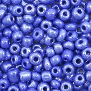 Rocaille 4mm couleur Bleu persan (20g)