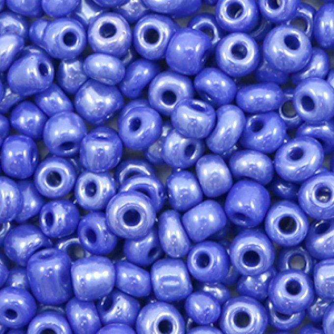 Rocaille 4mm couleur Bleu persan (20g)