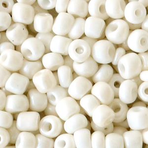 Rocaille 4mm couleur Cotton white  (20g)