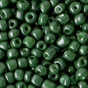 Rocaille 4mm couleur Dark deep teal green  (20g)