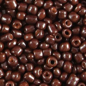 Rocaille 4mm couleur Marron chocolat  (20g)