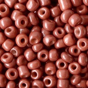 Rocaille 4mm couleur Marron sequoia  (20g)