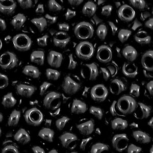 Rocaille 4mm couleur Noir onyx  (20g)