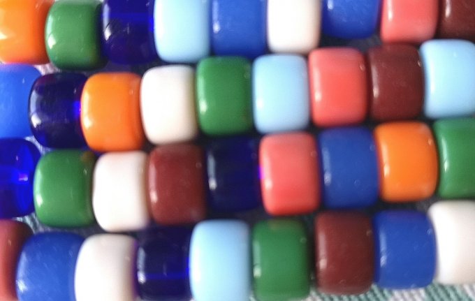 Perles de verre en forme de colonne 8x5~6mm mélange de couleurs (x50) 