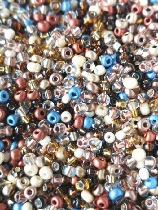 Rocaille Bead Mixes mélange  Sunset Artic (x20g)