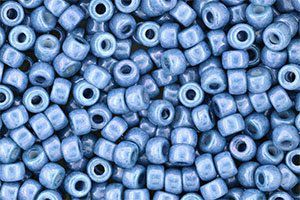 Perles de rocaille Matubo  6/0  4.1x2.9mm  luster opaque blue (x50g)