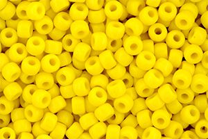 Perles de rocaille Matubo  6/0  4.1x2.9mm  opaque yellow (x10g)