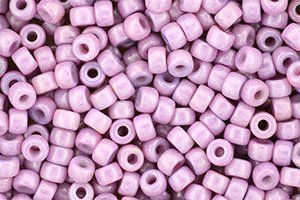 Perles de rocaille Matubo  6/0  4.1x2.9mm  luster metallic pink (x50g)