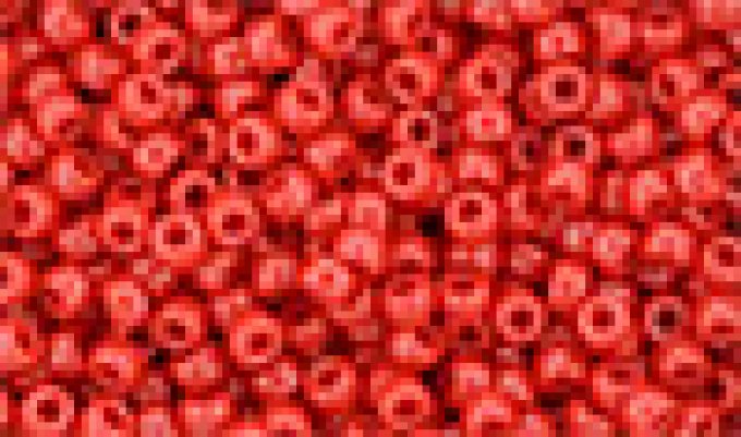 Perles de rocaille Matubo  8/0  3.1x2.10mm Opaque red (x10g)  