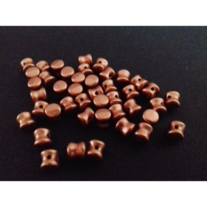 Preciosa Pellet Metallic copper matt (x50)