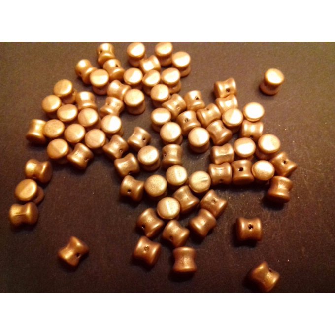 Preciosa Pellet Metallic light gold matt (x50)