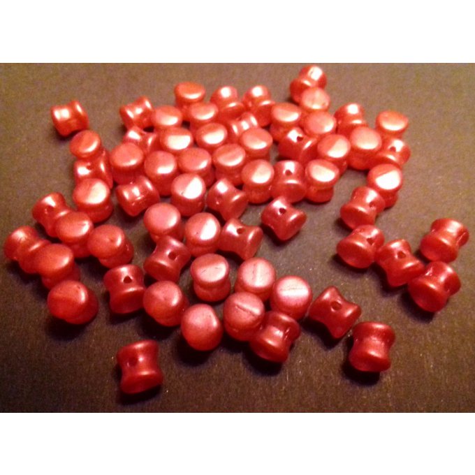 Preciosa Pellet Metallic lava red (x50)