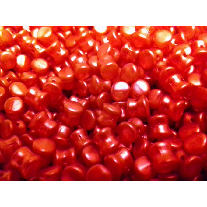 Preciosa Pellet Metallic lava red (x50)