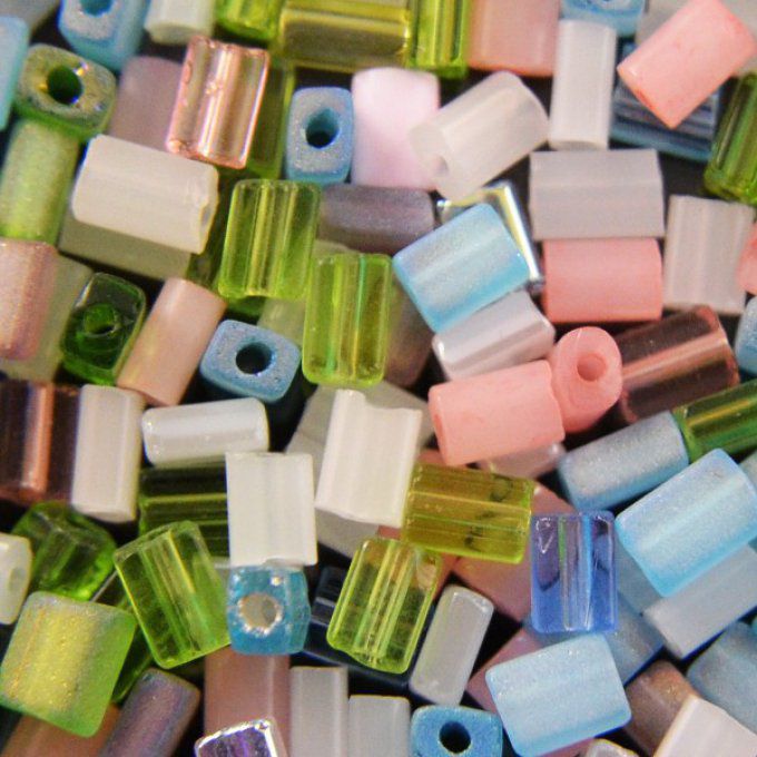 Preciosa Oblong Bead Mix, Spring 5 x 3.5 mm (x20g)